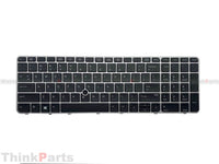 HP EliteBook 850 G3 / G4 backlit replacement keyboard with pointer, US layout