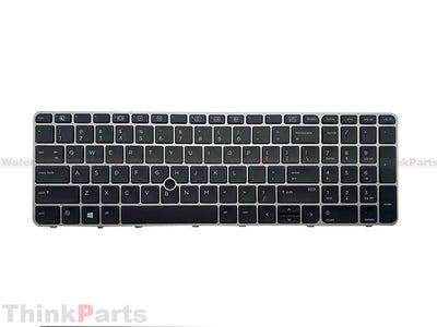 HP EliteBook 850 G3 / G4 Backlit Keyboard Replacement – Black with Pointer | US Layout