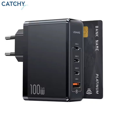 Usams US-CC163 T50 100W 4-Port GaN Fast Charger