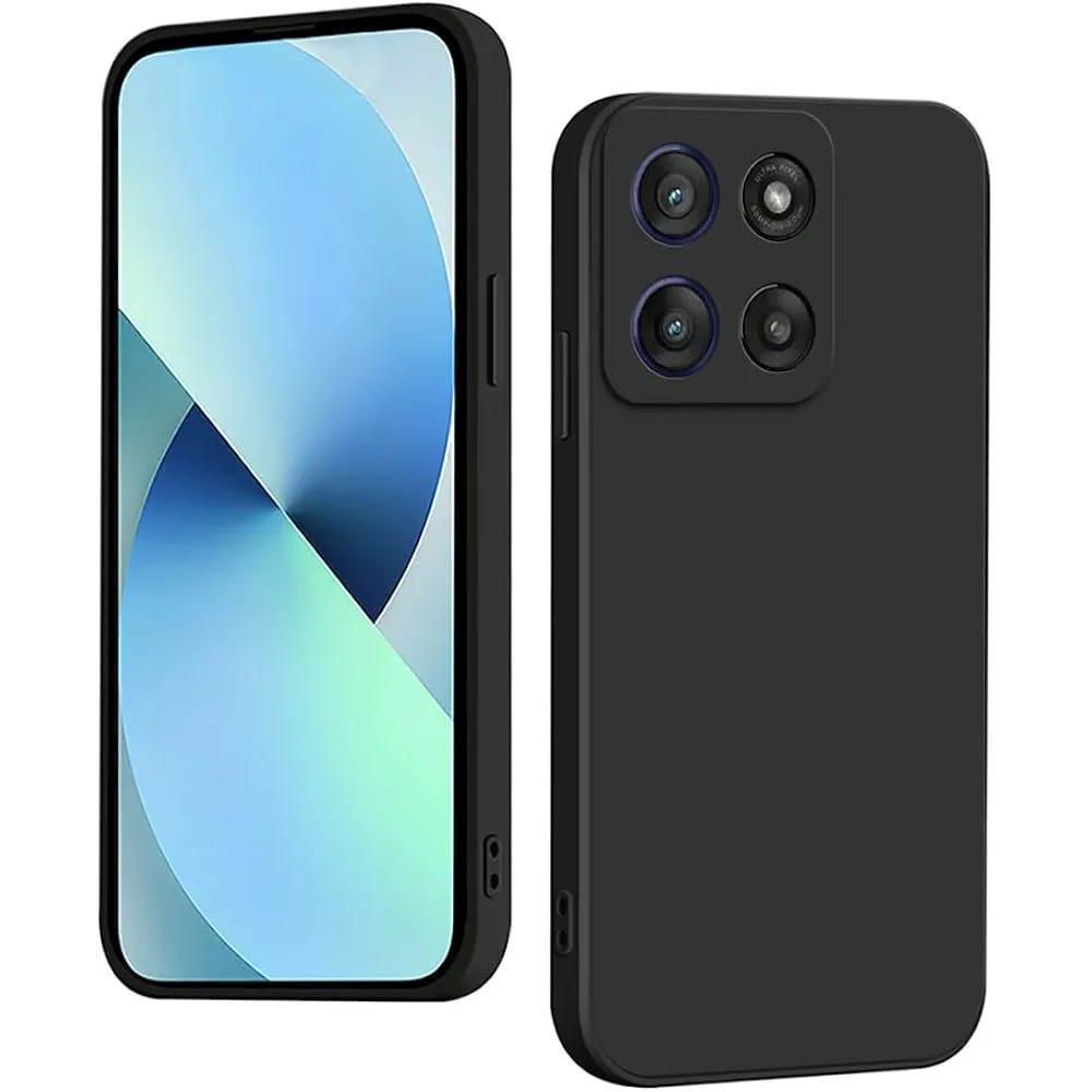 Motorola G56 Soft Silicone Case – Black – product image