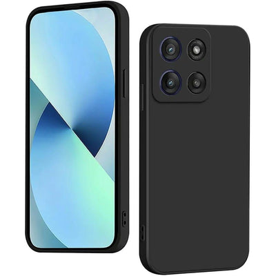 Motorola G56 Soft Silicone Case – Black