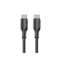 Oraimo RobustLine OCD-114CC USB-C to USB-C cable, coiled, on white background