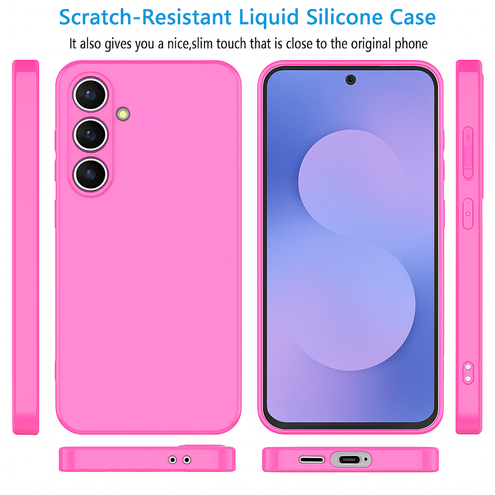 Silicone Case for Samsung Galaxy S25 FE - Pink