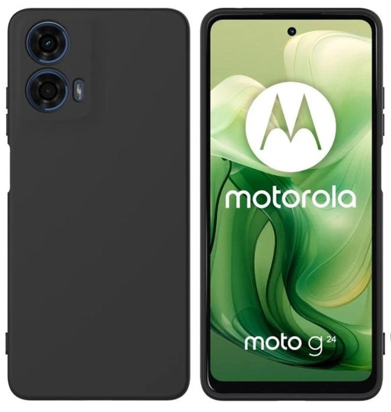Silicone Case for Motorola Moto G04 (4G) - Black