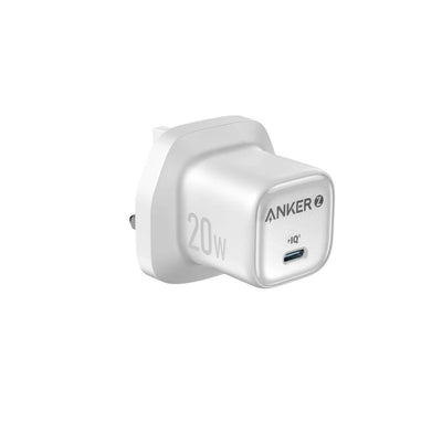 Anker Zolo 20W USB-C Wall Charger – PD 3.0 Fast Charger (A2699) – White / Black