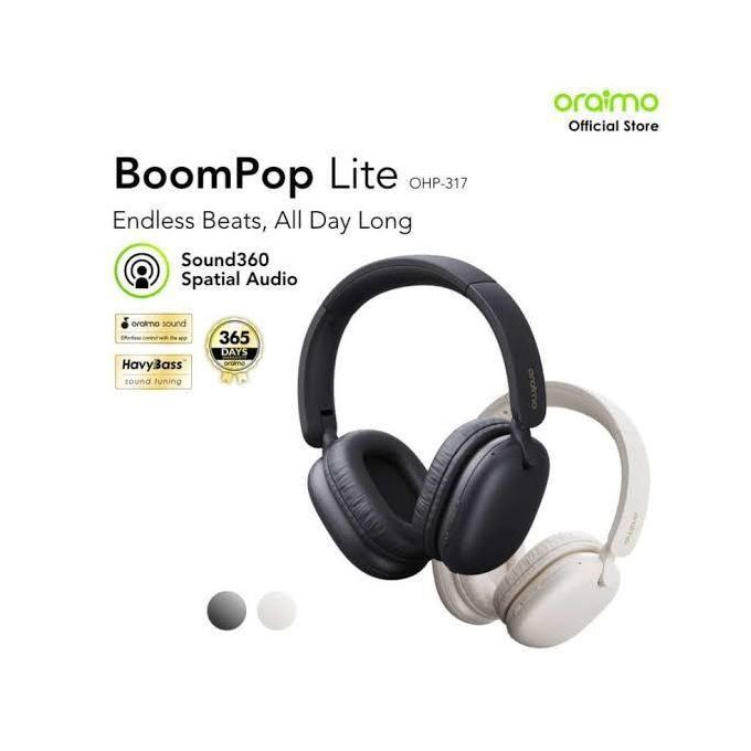 Oraimo BoomPop Lite OHP-317 over-ear wireless headphones - main studio shot