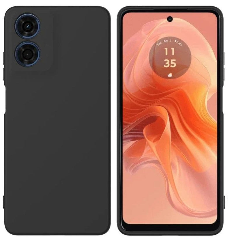Silicone Case for Motorola Moto E14 - Black