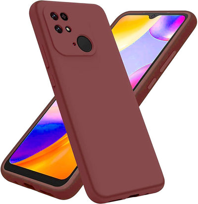 Silicone Case for Xiaomi Redmi 10C - Burgundy
