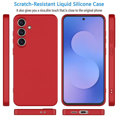 Silicone Case for Samsung Galaxy S25 FE FE - Red