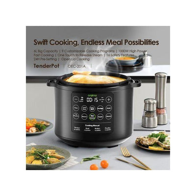 oraimo TenderPot 6L 1000W Electric Pressure Cooker (OEC-201A)
