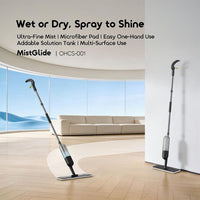 Oraimo MistGlide Spray Mop - in use spraying and mopping floor