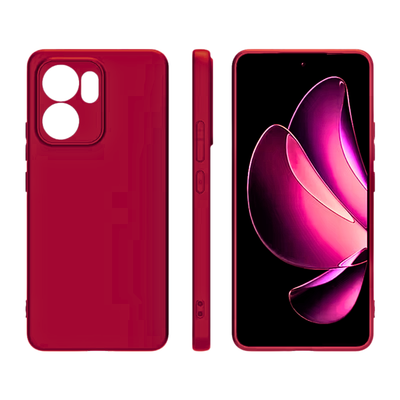 Silicone Case for OPPO Reno 13 F - Red