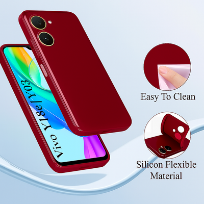Silicone Case for vivo Y03 - Red