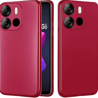Silicone Case for TECNO Pop 7 - Red
