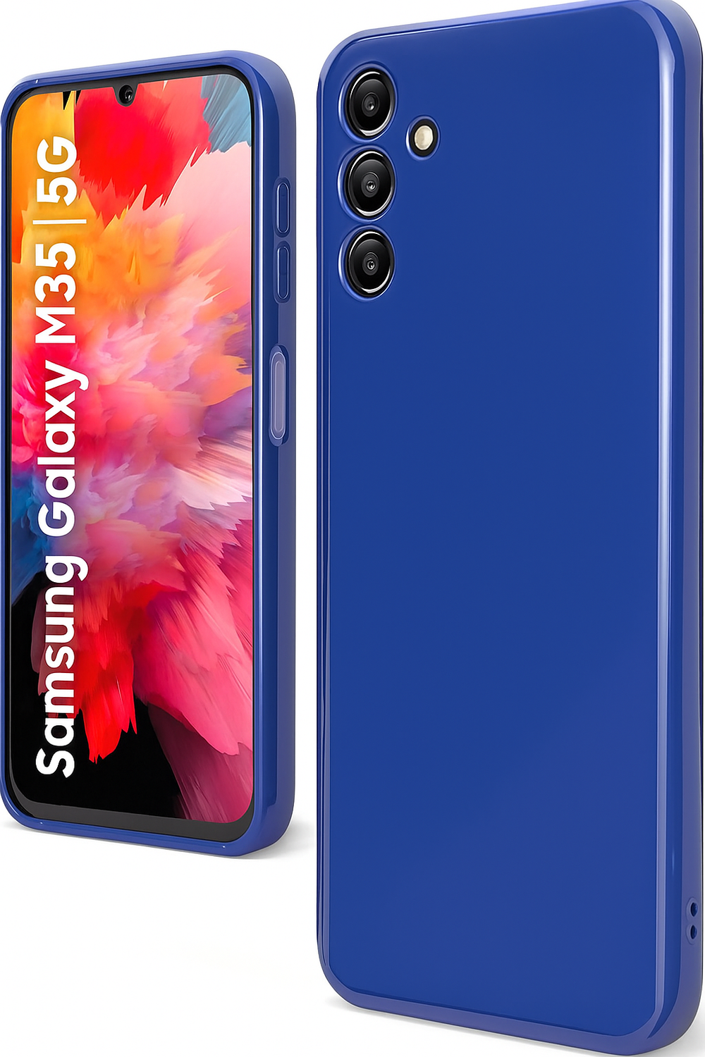 Silicone Case for Samsung Galaxy M35 - Blue