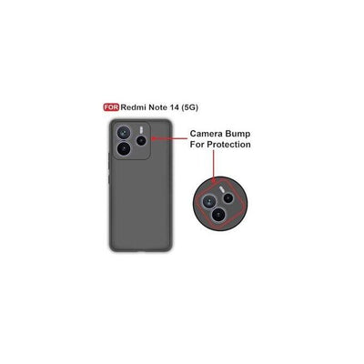 Silicone Case for Xiaomi Redmi Note 14 4G - Black