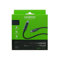 Oraimo DigiLine 100W USB-C to USB-C cable connector close-up