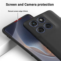Motorola G Stylus 2025 Soft Silicone Case – Black – side view