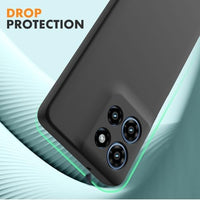 Motorola G 5G 2025 Soft Silicone Case – Black – case in hand