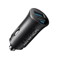 Anker PowerDrive 30W 2-port car charger A2741 black – USB-C and USB-A ports