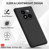 Silicone Case for Xiaomi Redmi Note 14 Pro Plus - Black