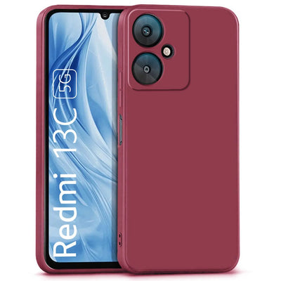 Silicone Case for Xiaomi Redmi 13C - Burgundy