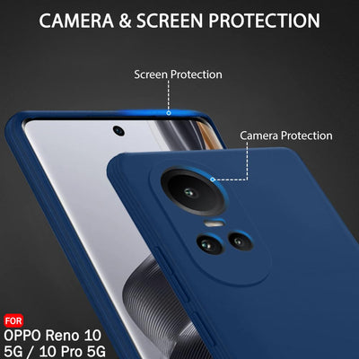 Silicone Case for OPPO Reno 10 - Blue