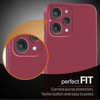 Silicone Case for Xiaomi Redmi 12 - Burgundy