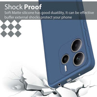 Silicone Case for Xiaomi Redmi Note 14 4G - Blue