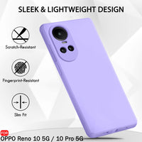 Silicone Case for OPPO Reno 10 - Purple