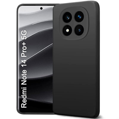 Silicone Case for Xiaomi Redmi Note 14 Pro Plus - Black