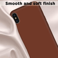 Silicone Case for Apple iPhone X - Brown