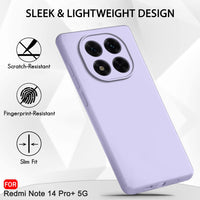 Silicone Case for Xiaomi Redmi Note 14 Pro - Purple