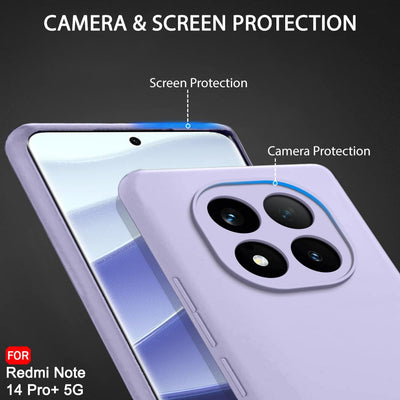 Silicone Case for Xiaomi Redmi Note 14 Pro - Purple