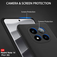 Silicone Case for Xiaomi Redmi Note 14 Pro Plus - Black
