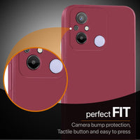 Silicone Case for Xiaomi Redmi 12C - Burgundy