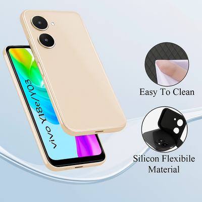 Silicone Case for vivo Y03 - Beige