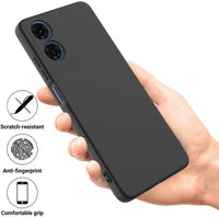 Silicone Case for Motorola Moto E14 - Black