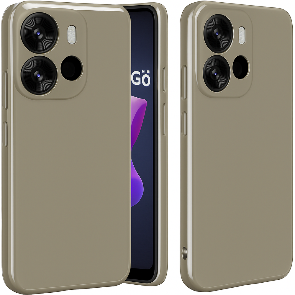 Silicone Case for TECNO Pop 7 - Beige
