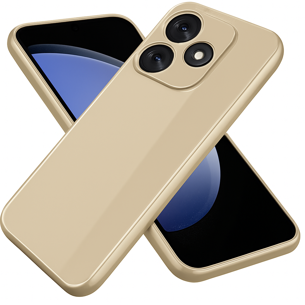Silicone Back Cover for TECNO Spark 10 - Beige