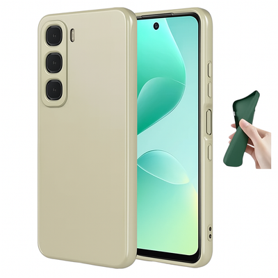 Silicone Case for Infinix Hot 60 Pro+ - Beige