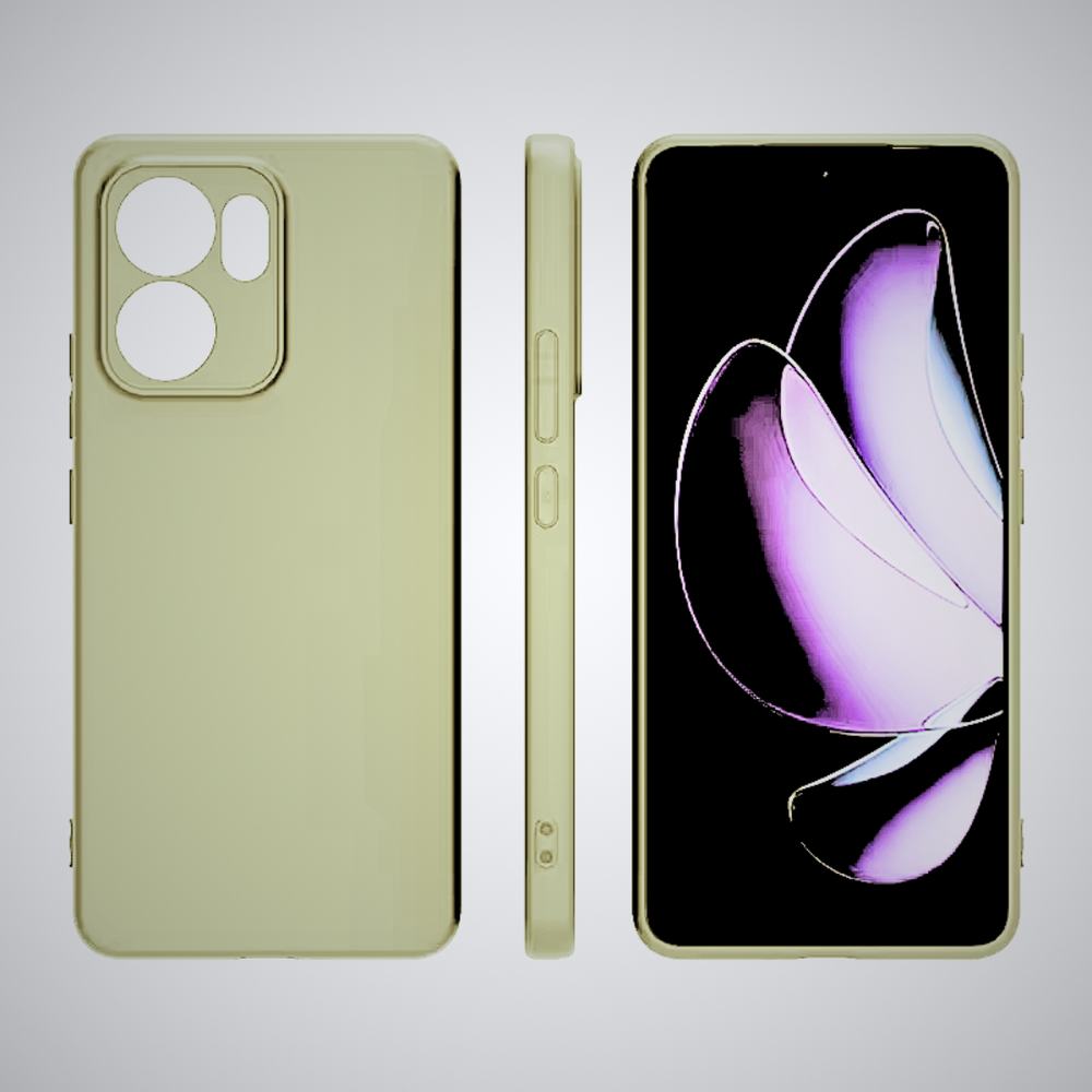 Silicone Case for OPPO Reno 14 F - Beige