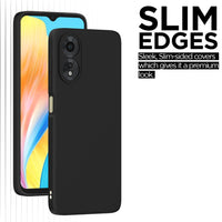 Silicone Case for OPPO A38 - Black