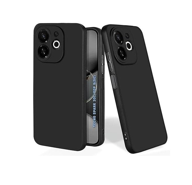 Silicone Case for Tecno Pop 9 - Black