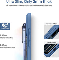 Silicone Case for Apple iPhone 17 Pro Max - Blue