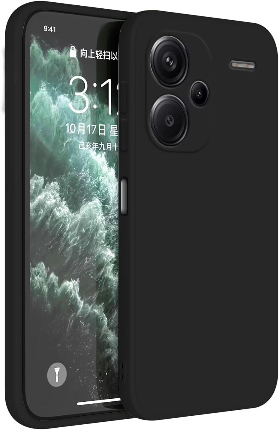 Silicone Case for OPPO A3x - Black