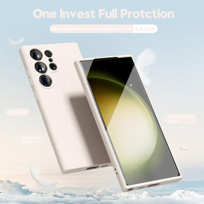 Silicone Case for Samsung Galaxy S23 Ultra - Beige