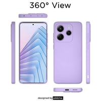 Silicone Case for Xiaomi Redmi Note 14 - Purple