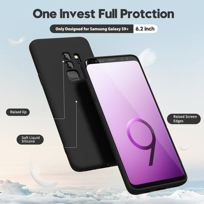 Silicone Case for Samsung Galaxy S9 Plus - Black