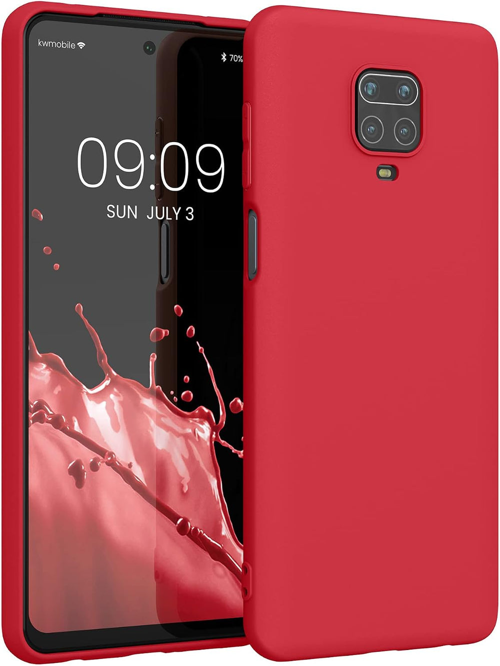 Silicone Case for Xiaomi Redmi Note 9S - Burgundy